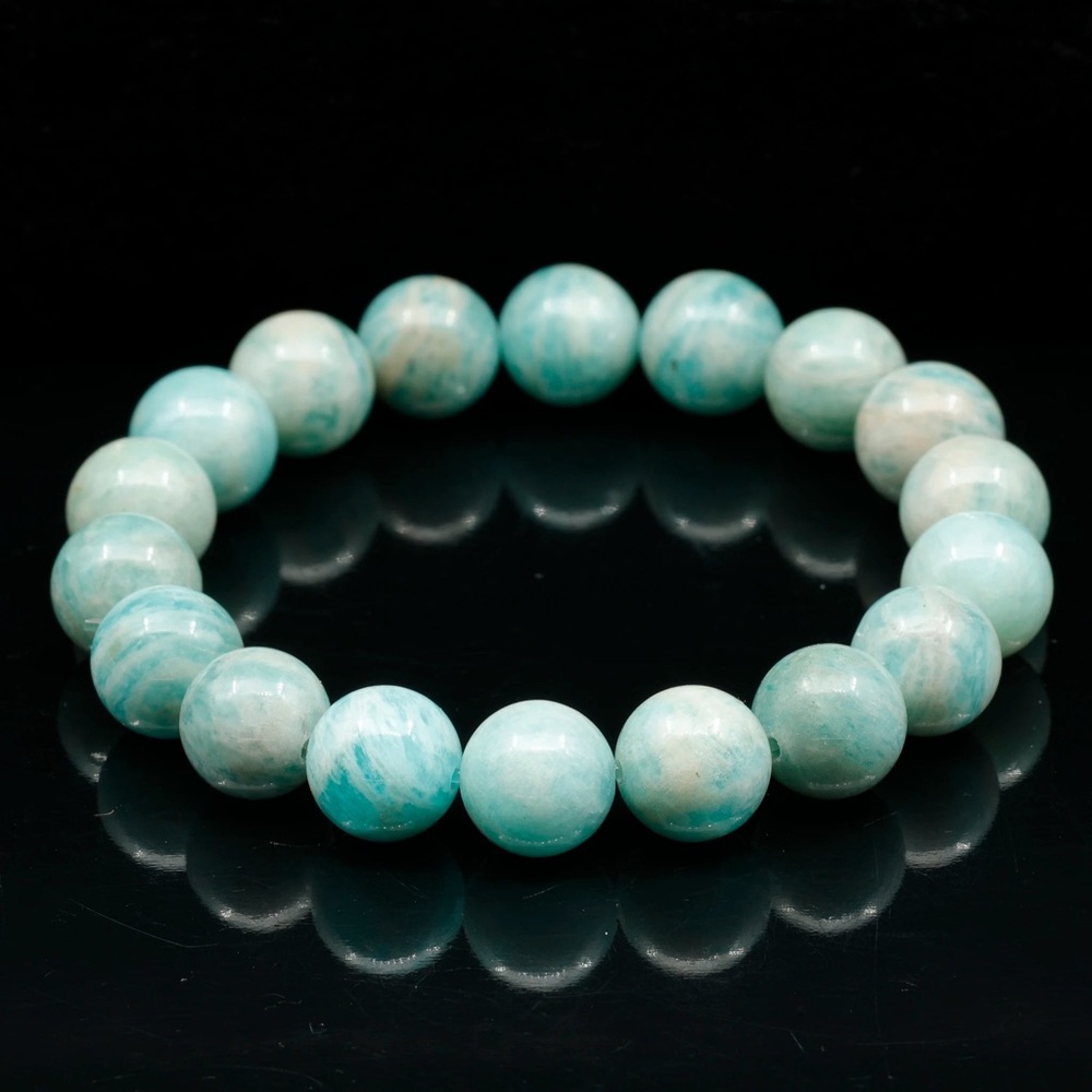 Nwots Genuine Amazonite Beaded Bracelet